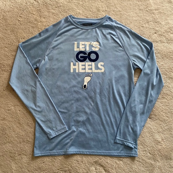 UNC "LET'S GO HEELS" Long Sleeve Top - Picture 1 of 4